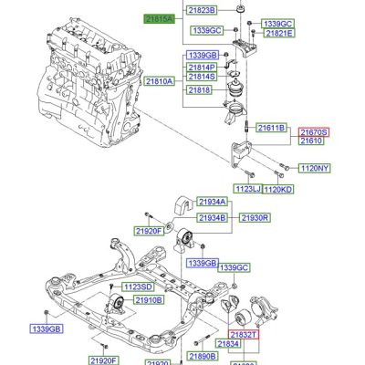 پایه دسته موتور بالا | BRACKET-ENGINE MTG SUPPORT